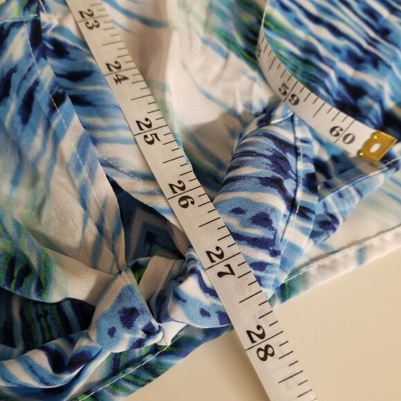 Investments Slim Factor De Collections Women's Long Sleeve Button Up Blouse Sz M - Picture 12 of 14